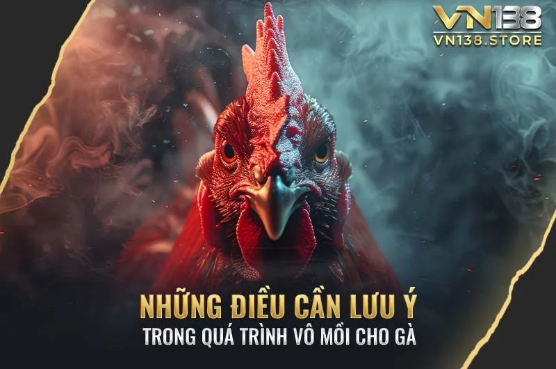 Những lưu ý trong quá trình vô mồi gà đá